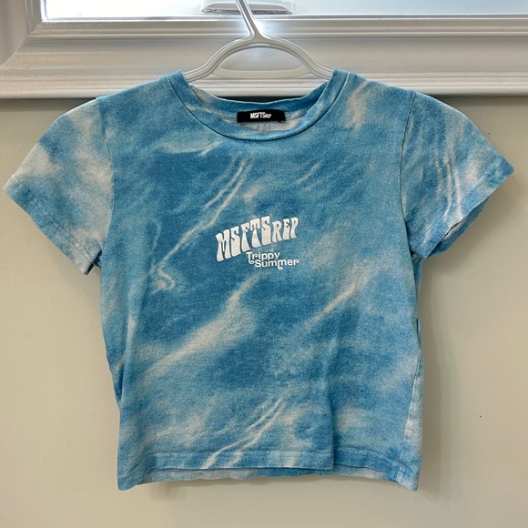 MSFTSrep baby tee ocean print size XS retails for $150 - Picture 1 of 4